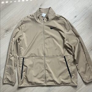 Nike Men's Beige Windbreaker Jacket